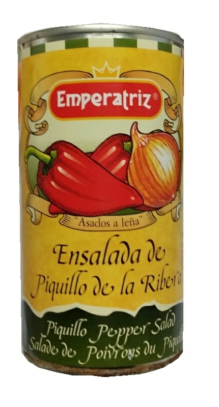 Piquillo, strimlede røde peberfrugter med søde løg