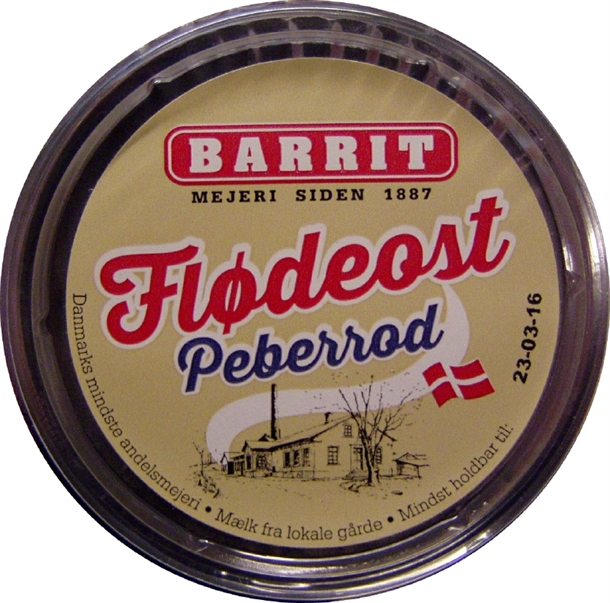 Barrit Peberrod flødeost 150g
